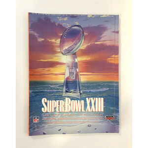 Super Bowl 23 XXIII Game program 49ers Bengals 1989 NFL - US Seller